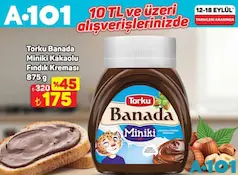 TORKU BANADA MİNİKİ KAKAOLU FINDIK KREMASI 875 G